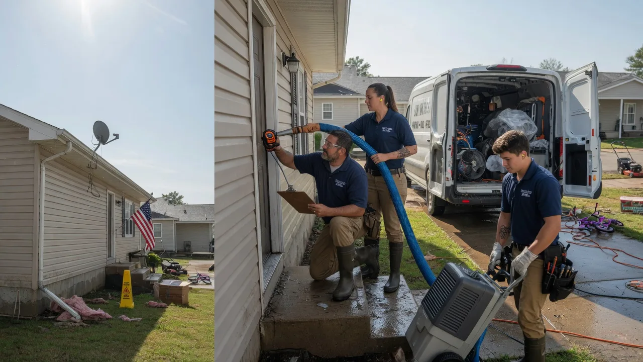 Ceiling Water Damage Restoration in Worthington, PA near me